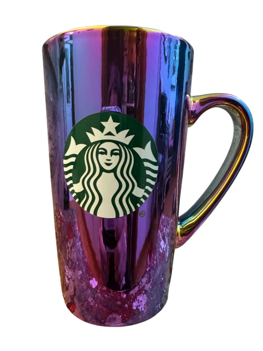 Starbucks 2022 Rainbow Holographic Iridescent Holiday Collection Coffee Mug